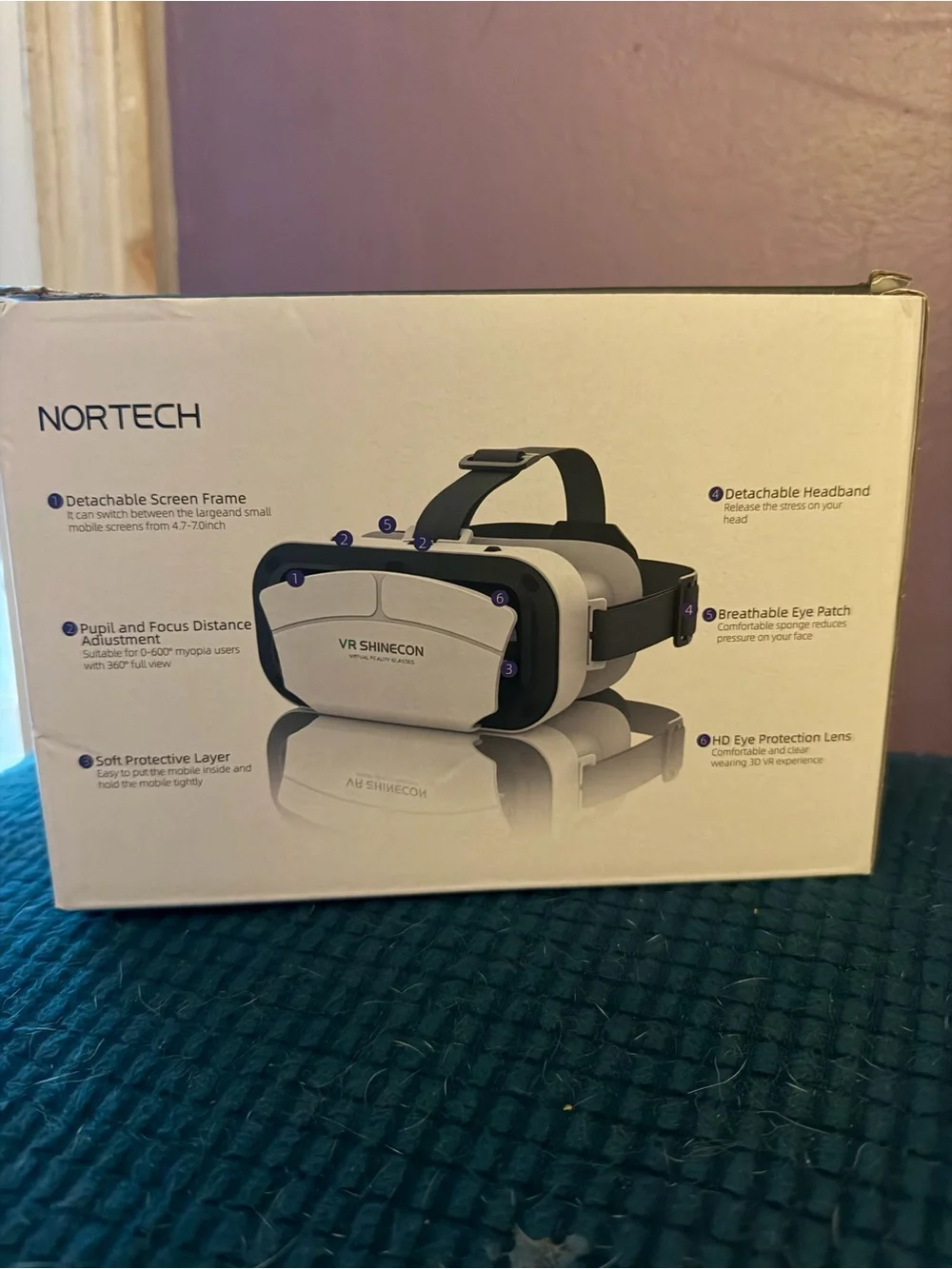 Shinecon White Smartphone VR Headset